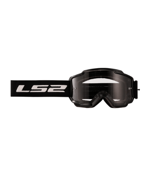 LS2 Charger Pro Goggle Black with Clear Visor