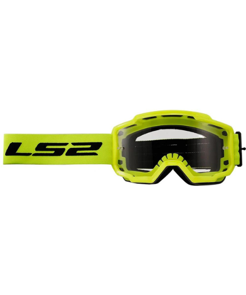 LS2 Charger Pro Goggle Hiviz Yellow with Clear Visor