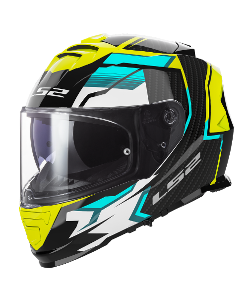 LS2 FF800 Storm II Tracker Helmet - Blue Hi-Viz Yellow