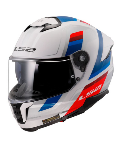 LS2 FF320 Stream II Vintage Helmet - White Blue Red