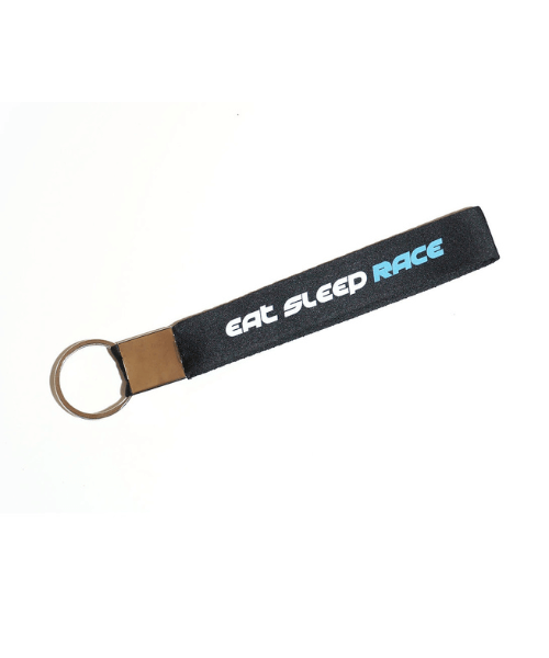 Fast Bend Eat Sleep Race 27 Keychain - Blue