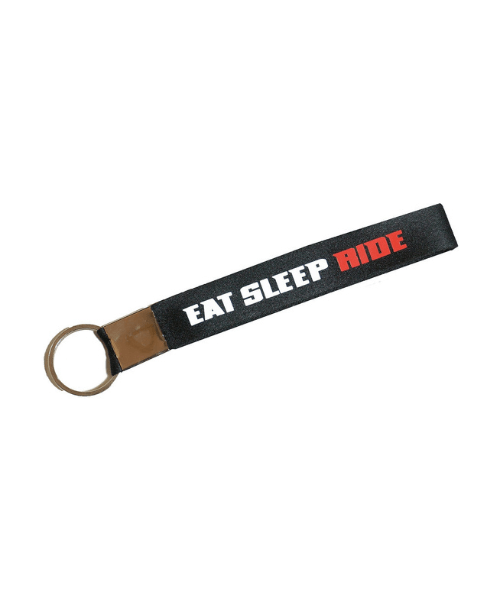 Fast Bend Eat Sleep Ride 30 Keychain - Red