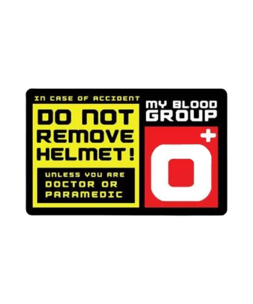 O+ Blood Group Sticker