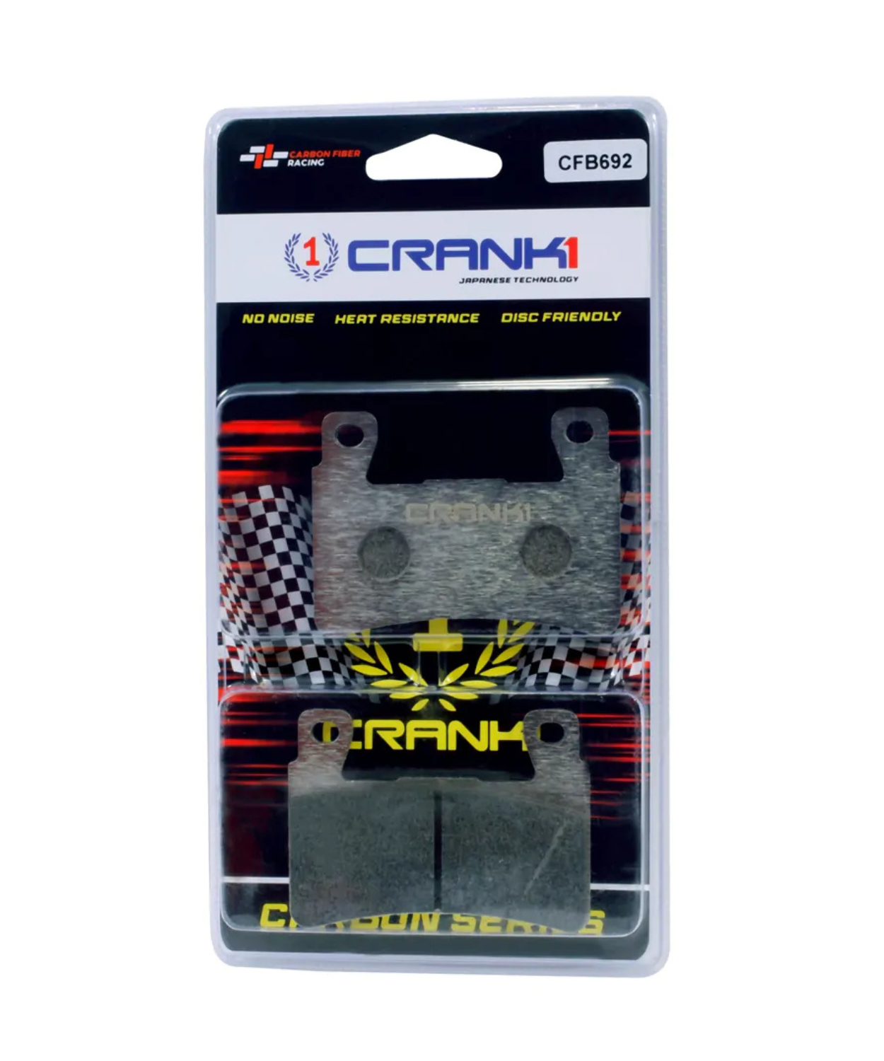Crank1 Carbon Brake Pads for Kawasaki Ninja ZX6R