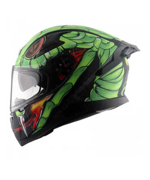 Axor Apex Venomous D/V Helmet - Dull Black Neon Green