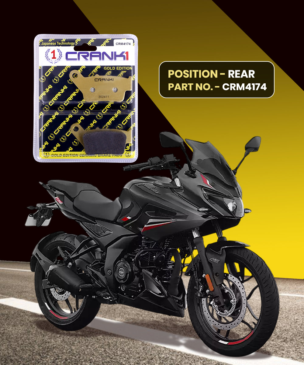 Crank1 Ceramic Brake Pads for Bajaj F250 (2021-2025)