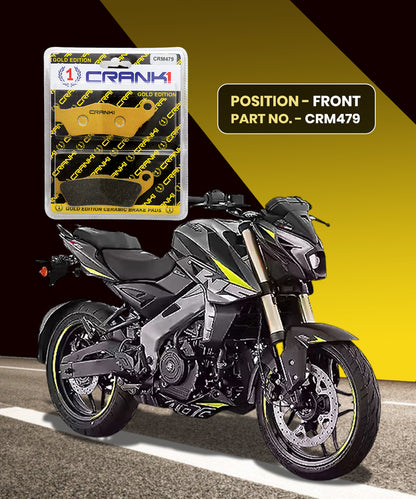 Crank1 Ceramic Brake Pads for Bajaj Pulsar NS400Z (2024-2025)