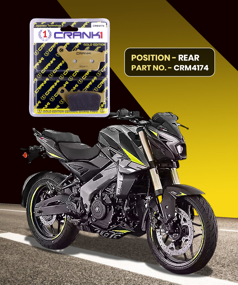 Crank1 Ceramic Brake Pads for Bajaj Pulsar NS400Z (2024-2025)