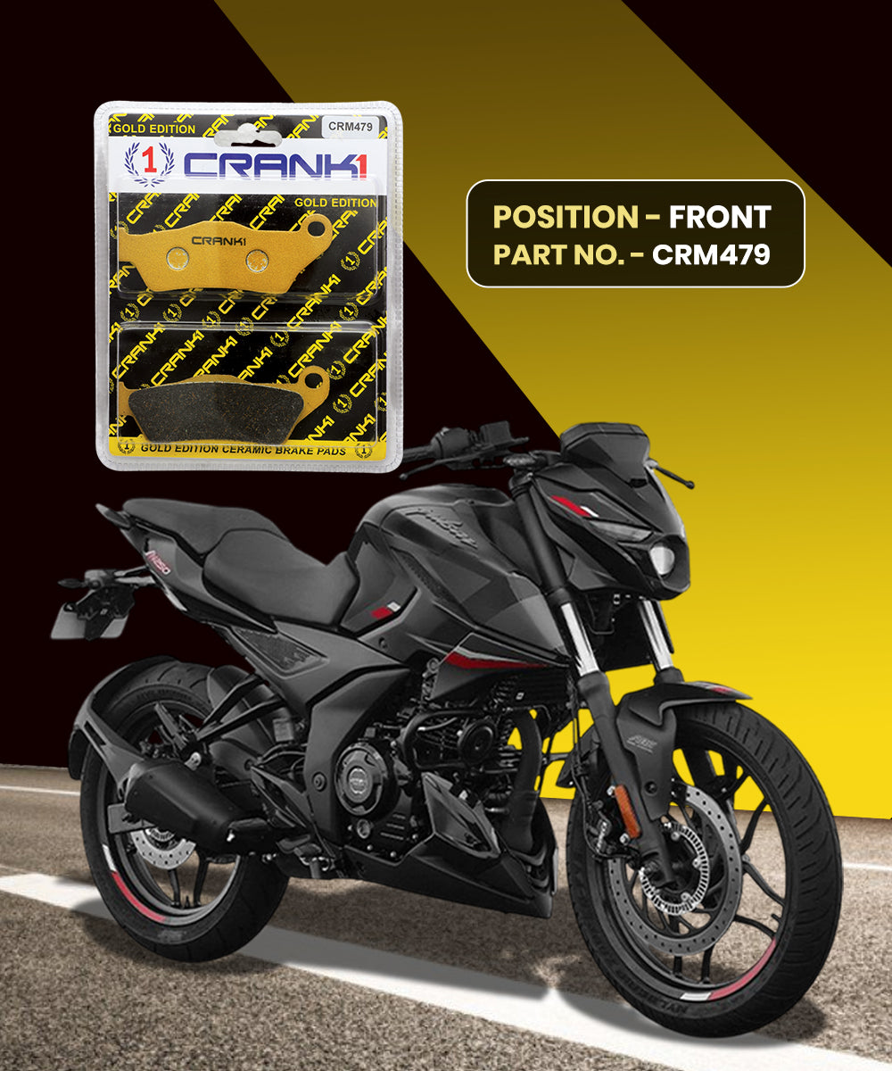 Crank1 Ceramic Brake Pads for Bajaj Pulsar NS 250 (2021-2025)