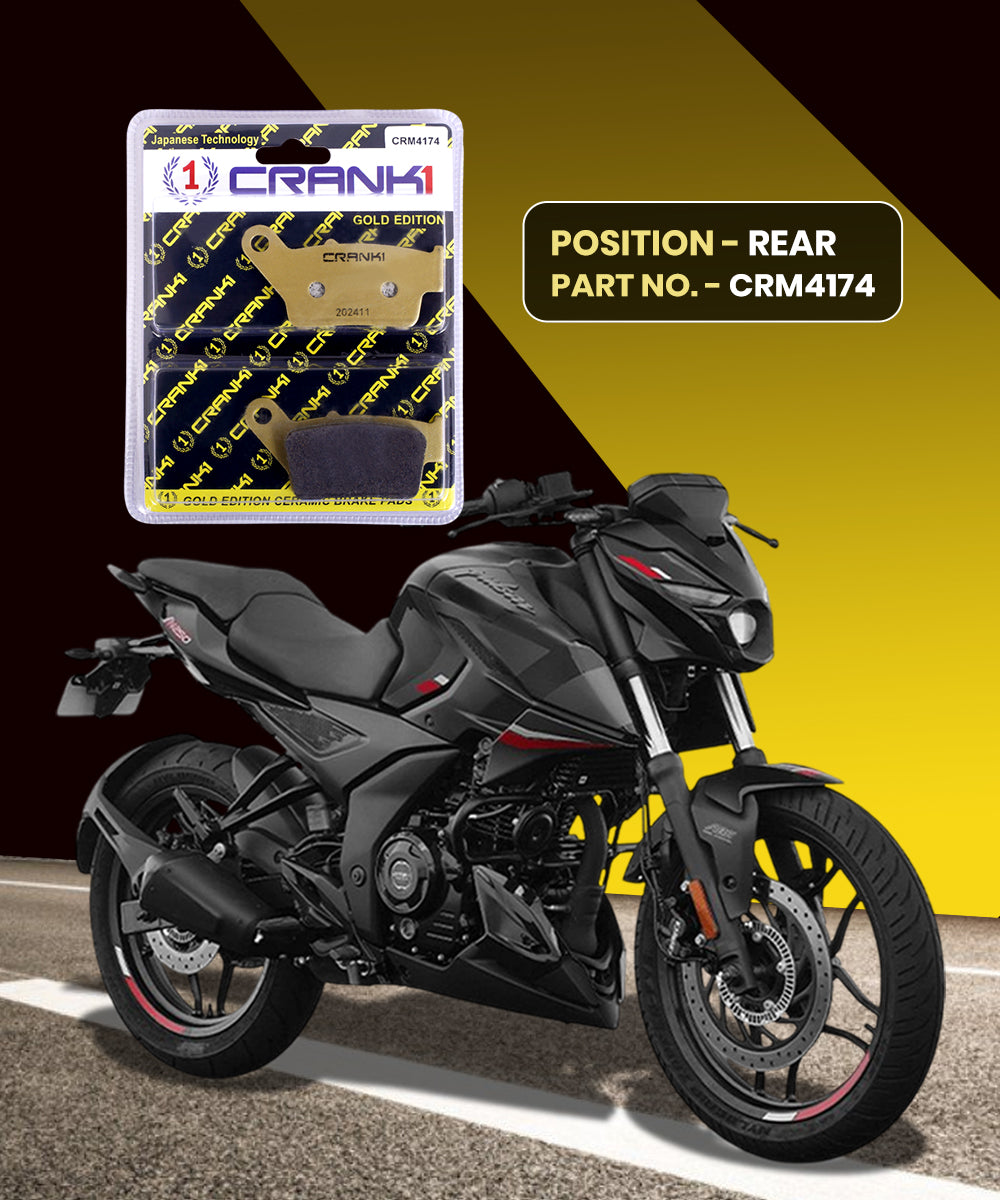 Crank1 Ceramic Brake Pads for Bajaj Pulsar NS 250 (2021-2025)