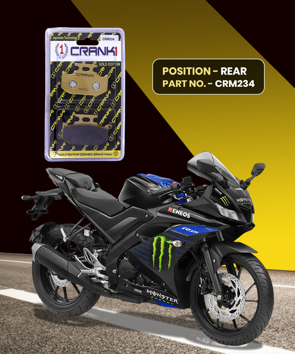 Crank1 Ceramic Brake Pads for Yamaha R15 V3