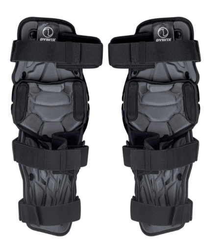 Rynox Bastion Bionic Knee Guards - Black Hi-Viz Green