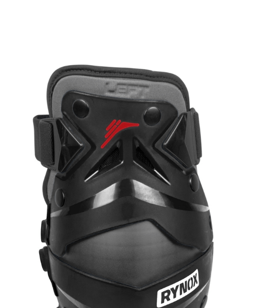 Rynox Bastion Bionic Knee Guards - Black Red