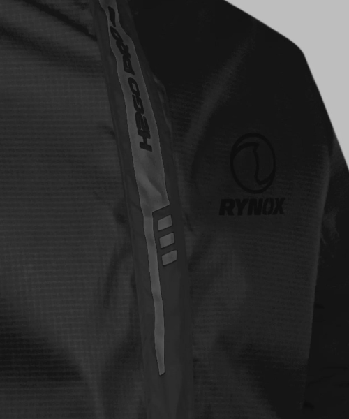 Rynox H2GO Pro 3 Rain Jacket - Black