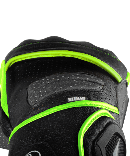 Rynox Storm Evo 2 Riding Gloves - Hi-Viz Green Black