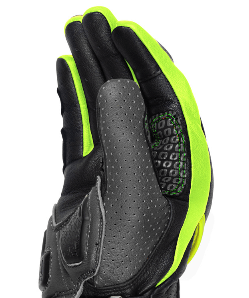 Rynox Storm Evo 2 Riding Gloves - Hi-Viz Green Black