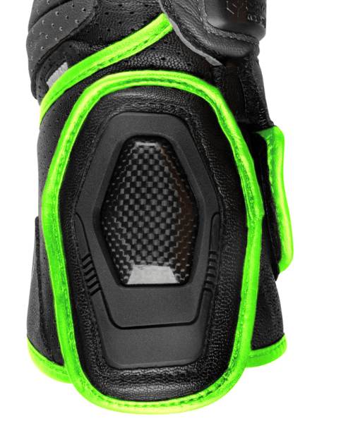 Rynox Storm Evo 2 Riding Gloves - Hi-Viz Green Black