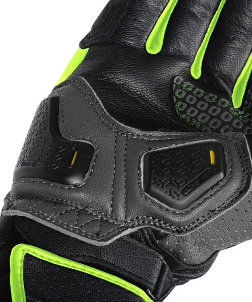 Rynox Storm Evo 2 Riding Gloves - Hi-Viz Green Black
