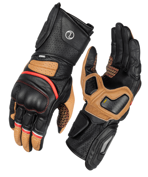 Rynox Storm Evo 2 Riding Gloves - Sand Brown Black