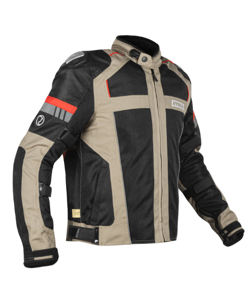 Rynox Storm Evo Riding Jacket - Sand Brown Black