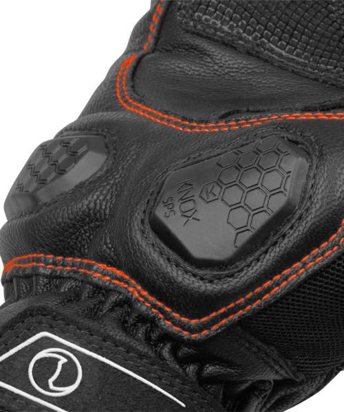 Rynox Tornado Pro 3 Riding Gloves - Black Orange