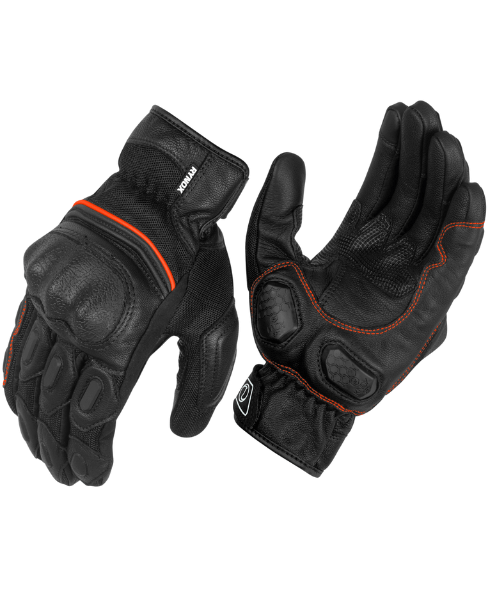 Rynox Tornado Pro 3 Riding Gloves - Black Orange
