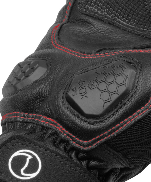 Rynox Tornado Pro 3 Riding Gloves - Black Red