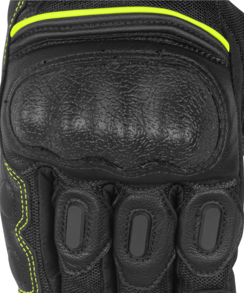 Rynox Tornado Pro 3 Riding Gloves - Black Hi-Viz Green