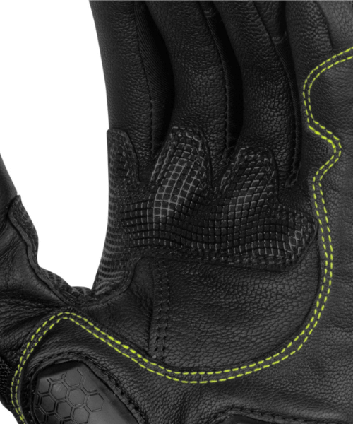 Rynox Tornado Pro 3 Riding Gloves - Black Hi-Viz Green