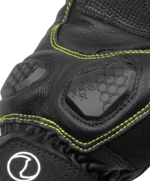 Rynox Tornado Pro 3 Riding Gloves - Black Hi-Viz Green