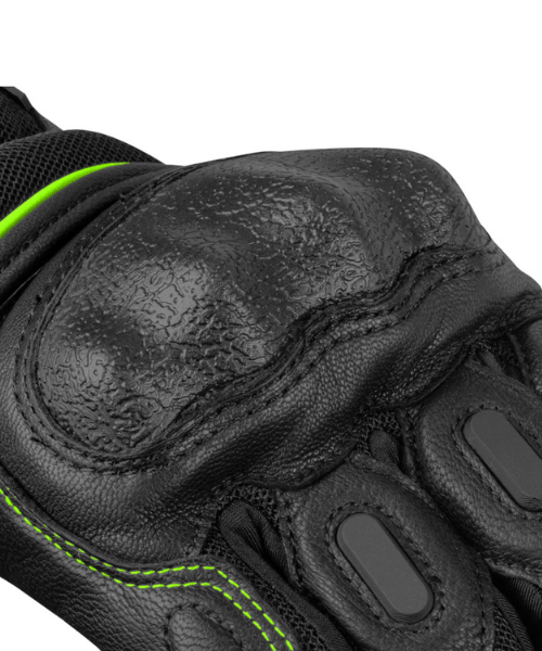 Rynox Tornado Pro 3 Riding Gloves - Black Hi-Viz Green