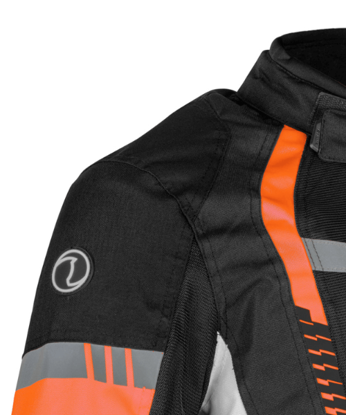Rynox Tornado Pro 4 Riding Jacket - Black Orange