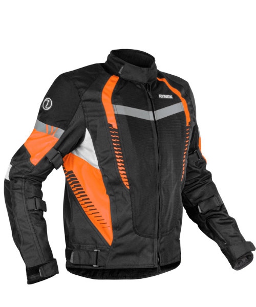 Rynox Tornado Pro 4 Riding Jacket - Black Orange