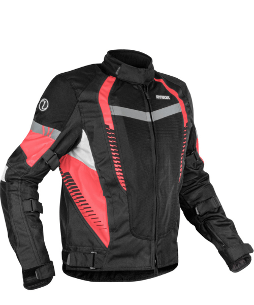 Rynox Tornado Pro 4 Riding Jacket - Black Red