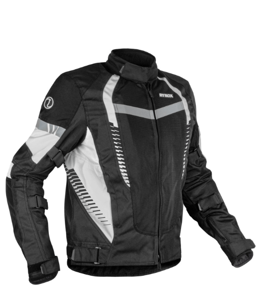 Rynox Tornado Pro 4 Riding Jacket - Black White