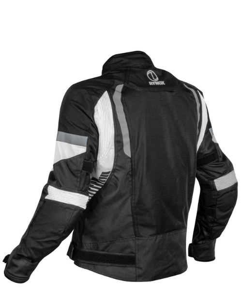 Rynox Tornado Pro 4 Riding Jacket - Black White