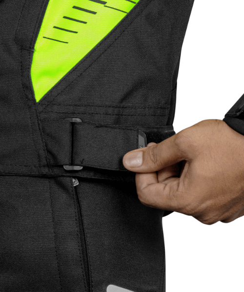 Rynox Tornado Pro 4 Riding Jacket - Black Hi Viz Green