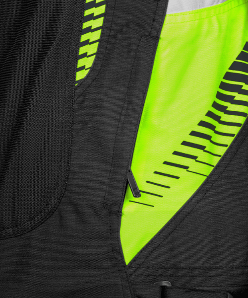 Rynox Tornado Pro 4 Riding Jacket - Black Hi Viz Green