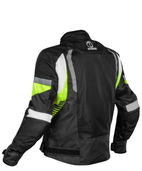 Rynox Tornado Pro 4 Riding Jacket - Black Hi Viz Green