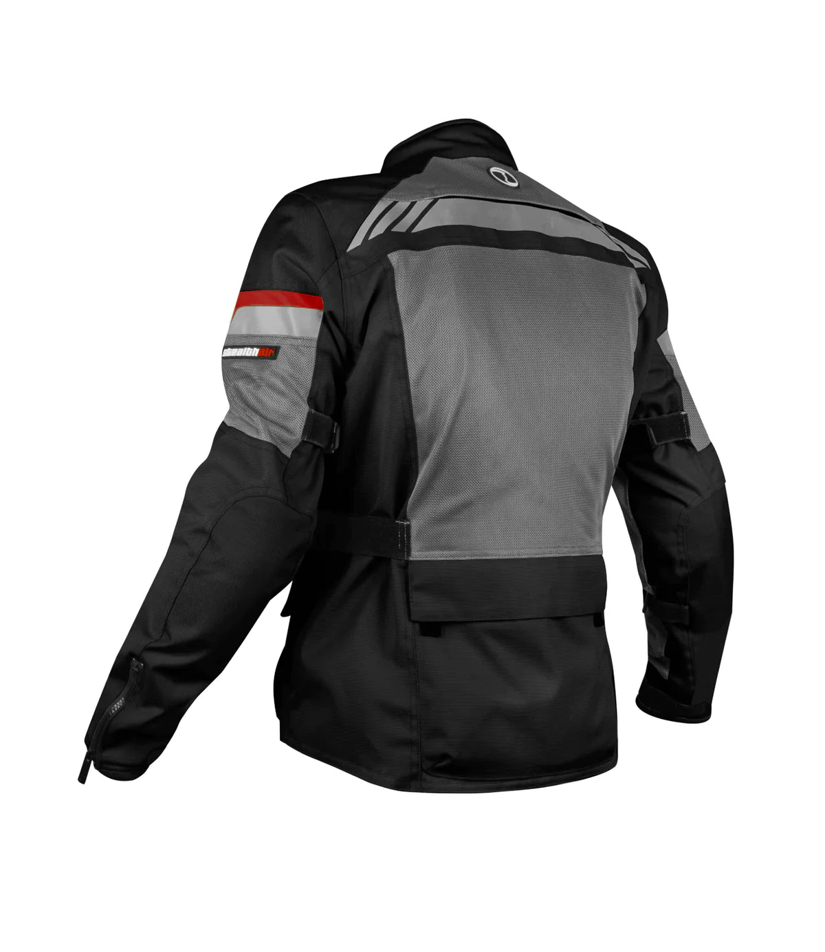 Rynox Stealth Air Pro Riding Jacket - Black Grey Red