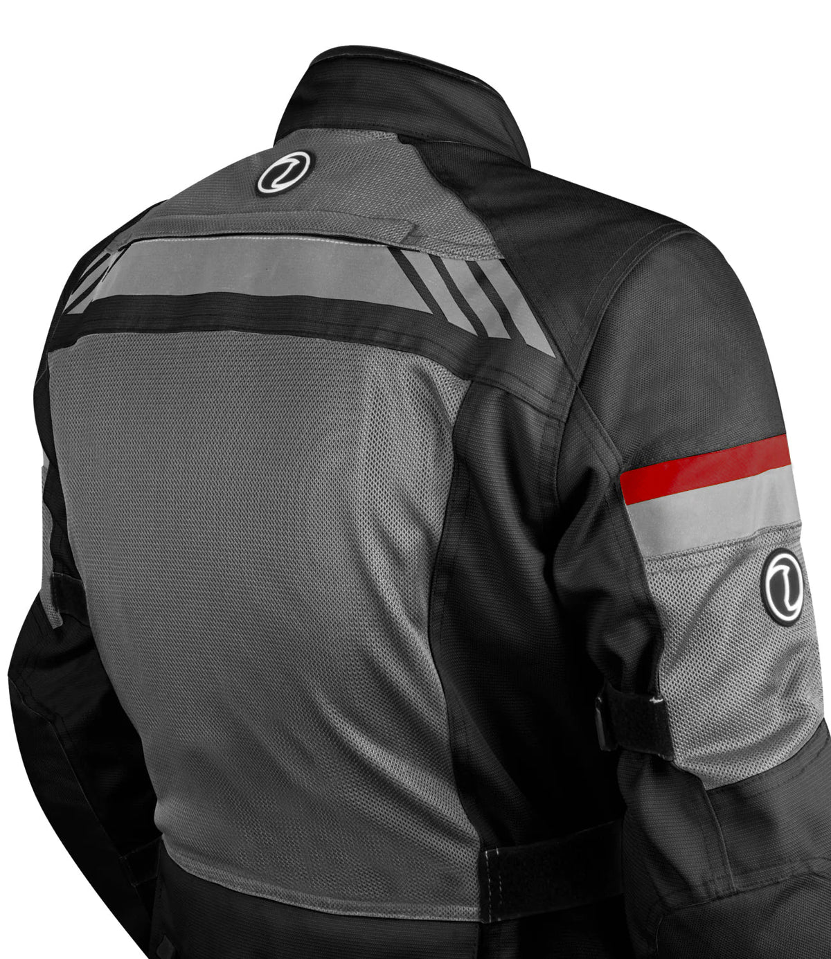 Rynox Stealth Air Pro Riding Jacket - Black Grey Red