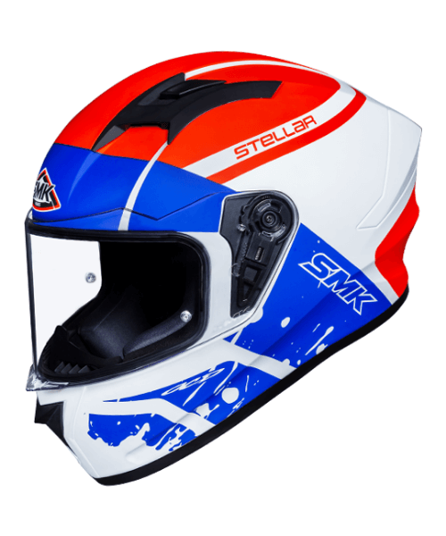 SMK Stellar Squad GL153 White Blue Red Helmet