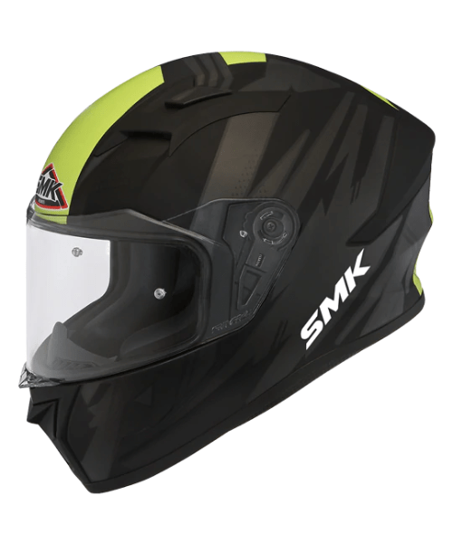 SMK Stellar Trek MA264 Black Green Helmet