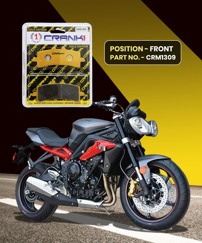Crank1 Ceramic Brake Pads for Triumph Street Triple 675 R