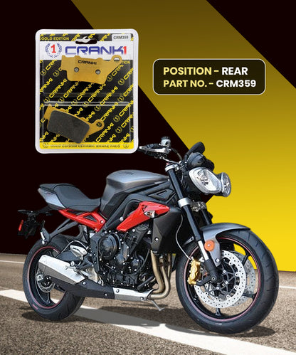 Crank1 Ceramic Brake Pads for Triumph Street Triple 675 R