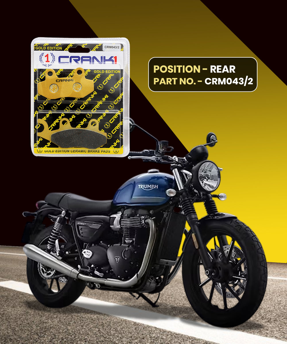 Crank1 Ceramic Brake Pads for Triumph Street Twin