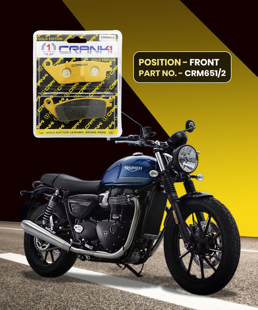 Crank1 Ceramic Brake Pads for Triumph Street Twin
