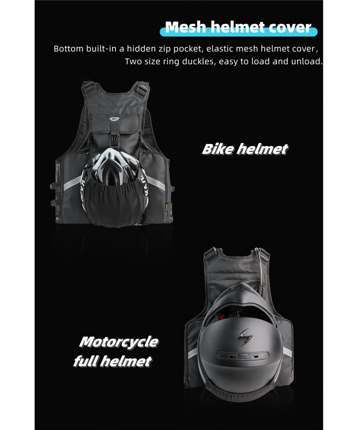 Rhinowalk Motorcycle Vest - M1012BK
