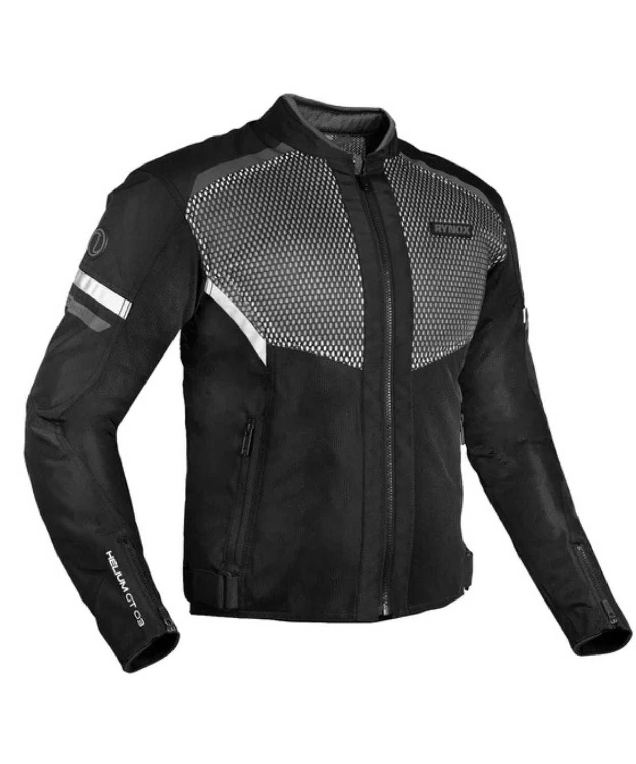 Rynox Helium GT3 Jacket - Black White