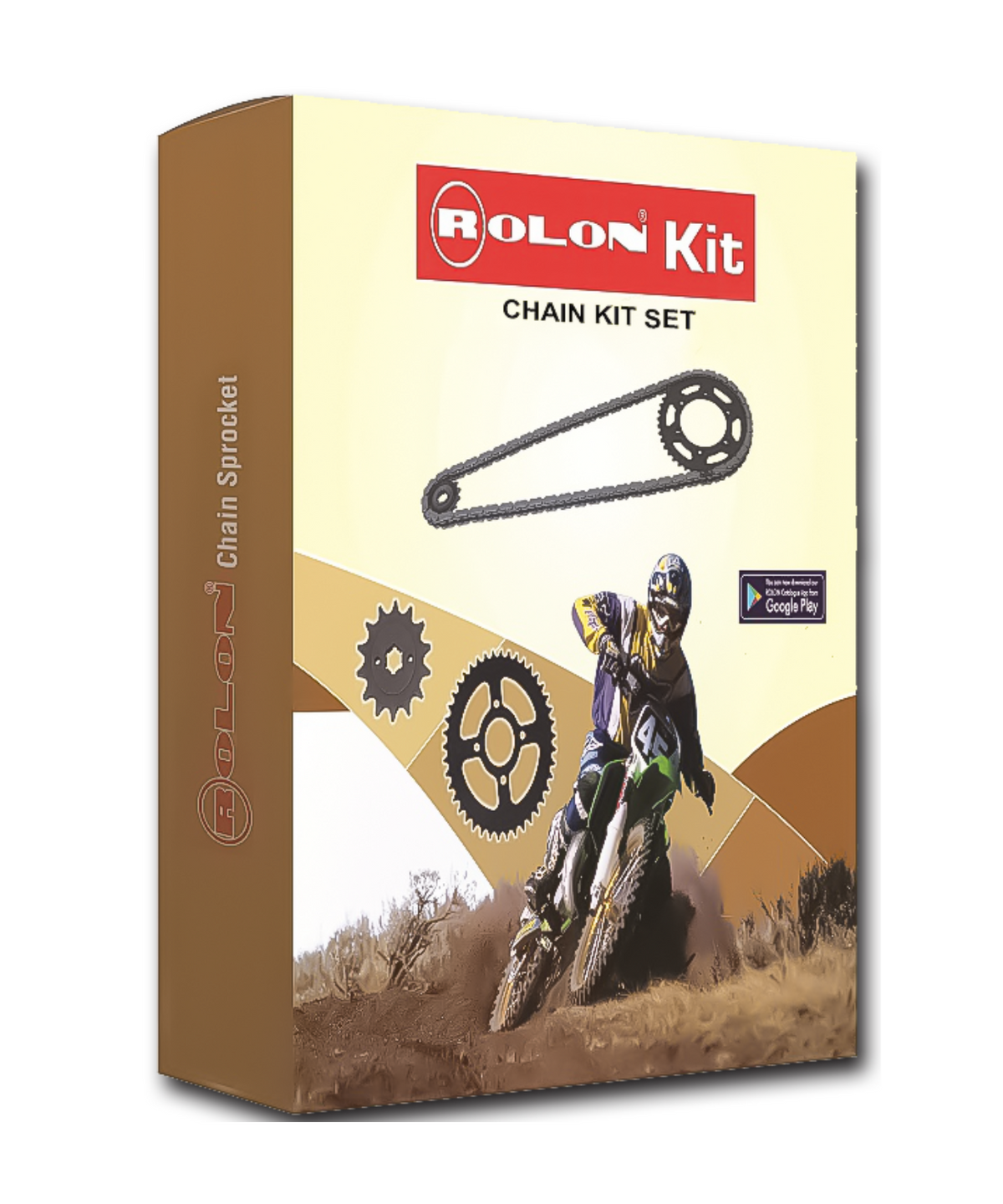 Rolon Apache RTR 4V 160CC BS6 Model Chain and Sprocket Kit - KIT NXR F408 - Rolon